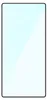 A blank screen protector with a light blue gradient and a diagonal reflection. Produktbild-Vorschau