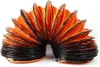 A flexible orange and black hose is shown against a white background. Produktbild-Vorschau