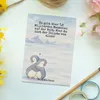 Mr. & Mrs. Panda Ansichtskarte Pinguine Kuscheln Design - Produktbild-Vorschau 2