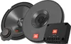 A set of car speakers and a crossover unit are displayed against a white background. Produktbild-Vorschau