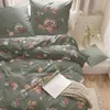 Irisette Bettwäsche grün 1x 135x200 cm + 1x 80x80 cm Produktbild-Vorschau 4