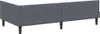 vidaXL Rohový rám postele s čelom tmavosivý 90 cm x 200 cm Náhľad obrázku produktu 7