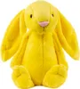 A studio shot of a yellow plush bunny toy. Podgląd zdjęcia produktu