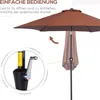 Outsunny Sonnenschirm Knickschirm Gartenschirm Marktschirm Produktbild-Vorschau 4
