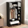 Flieks Kleiderschrank Garderobe mit Kleiderstange, Produktbild-Vorschau 4
