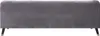 Sofa aus Samt "Gloria" - 216 x 86 x 76 cm - 3-Sitzer - Grau Produktbild-Vorschau 3
