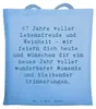 Mr. & Mrs. Panda Tote Bag Spruch 67. Geburtstag - Sky Blue Produktbild-Vorschau 1