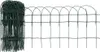 A roll of dark green wire garden border fencing is shown on a white background. The fencing has a scalloped top edge and a grid pattern. Anteprima dell’immagine prodotto