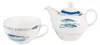Clayre & Eef Thee voor één, 400 ml, wit, blauw, porselein, Productafbeelding-voorbeeld 3