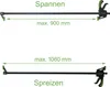 5x Einhandzwinge 60x900 mm Schnellspannzwinge Schraubzwinge Produktbild-Vorschau 8