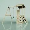OutdoorToys Spielturm Lyon aus Holz in Dunkelgrün mit Produktbild-Vorschau 4