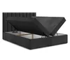 AX LIVING Boxspringbett Bursa 140x200 Schwarz ohne Topper Produktbild-Vorschau 3