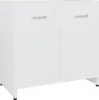 vidaXL Kúpeľňová skrinka biela 60x33x61 cm Drevo Materiál Náhľad obrázku produktu 1