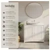 tectake® Waschbeckenunterschrank Jasper 2 geräumige Fächer Produktbild-Vorschau 2