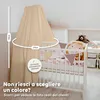 Cielo per lettino Crema, con asta - Cielo letto in mussola Anteprima dell’immagine prodotto 5