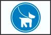 Hunde bitte anleinen Symbol Schild A1 (594x841mm) Produktbild-Vorschau 1