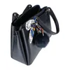 Gallantry, sac à main avec pompon et écharpe, bleu nuit Voir les images du produit 4