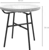 Outsunny Ratten Beistelltisch, Runder Bistrotisch Produktbild-Vorschau 3