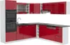 Eckküche Vicco R-Line Rot Hochglanz 247 x 60 cm , AP Produktbild-Vorschau 1