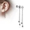Ohrringe Vorne und Hinten lang: Kugel Ohrstecker Ohrhänger Produktbild-Vorschau 1