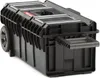 A black tool box with wheels on a white background. Náhled obrázku produktu