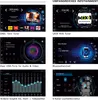 Collage of screenshots from a car infotainment system, showcasing various features like DAB radio, USB ports, Bluetooth, and audio settings. Podgląd zdjęcia produktu