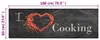 vidaXL Tappeto da cucina lavabile per cucina nero 60x180 cm Anteprima dell’immagine prodotto 5