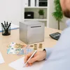 Skarbonka Relaxdays bez otwierania, stal nierdzewna, 15 x Podgląd zdjęcia produktu 2