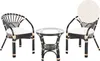 BELIANI Balkonset Schwarz Rattan 3-teilig 2 Sessel mit Produktbild-Vorschau 1