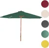 A green patio umbrella is shown against a white background, with swatches of other available colors displayed to the right. Náhled obrázku produktu