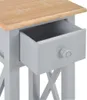 Beistelltisch Grau 27 x 27 x 65,5 cm Holz Produktbild-Vorschau 5