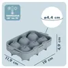 Blumtal Eiswürfelformen Silikon 3er Set - 6er Eiswürfelform Produktbild-Vorschau 4