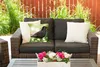 MuchoWow® Outdoor Kissen - Vogel - Amsel - Blumen - 40x40 Produktbild-Vorschau 5