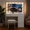 OYAJIA Schminktisch mit Spiegel und LED-Leuchten, Produktbild-Vorschau 3