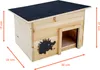 Holz Igelhaus mit Labyrinth Eingang - 32 x 21 cm - Winter Produktbild-Vorschau 2