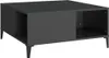 vidaXL Couchtisch Schwarz 80x80x36,5 cm Holzwerkstoff Produktbild-Vorschau 1