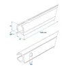Binario per tenda in alluminio 90° Ø9 mm x 1,2 m Anteprima dell’immagine prodotto 7