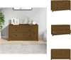 vidaXL Beistellschrank Honigbraun 100x40x54 cm Massivholz Produktbild-Vorschau 1