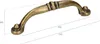 A single bronze-colored cabinet handle is shown on a white background with dimension lines and measurements. Náhled obrázku produktu