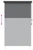 vidaXL Rollo Hellgrau 180 x 250 cm Stoff und Aluminium Produktbild-Vorschau 7