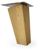 4x sossai Holzfüße eckig - schräge Ausführung 10cm Eiche Produktbild-Vorschau 2
