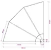vidaXL Faltbarer Balkonfächer Grau 140×140 cm Produktbild-Vorschau 8