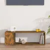 vidaXL TV-kast, gerookt eikenfineer, 100x24x32 cm, Productafbeelding-voorbeeld 3