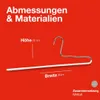 MAWA Hosenbügel, 25er-Set, rutschfest, 35 cm, Weiß, für Produktbild-Vorschau 5