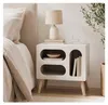 Relaxdays nachtkastje, Scandinavisch design, retro stijl, Productafbeelding-voorbeeld 2
