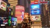 A LEGO Marvel Avengers character stands in a city street with large digital billboards. Podgląd zdjęcia produktu
