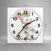 Wanduhr - Quadrat - Glasuhr - Kaninchen Hase Kinder - Produktbild-Vorschau 3