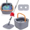 Kit balai à franges avec seau Système à compartiments pour Voir les images du produit 2