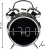 A close-up studio shot of a digital alarm clock with dimensions indicated. Náhled obrázku produktu