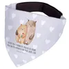 Mr. & Mrs. Panda Halstuch Hund Bären Liebe - Grau Pastell - Produktbild-Vorschau 2